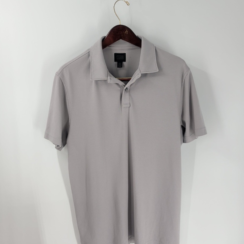 14 Th &‎ Union Short Sleeve Classic Outdoor Golf Polo Shirt Light Gray Size L